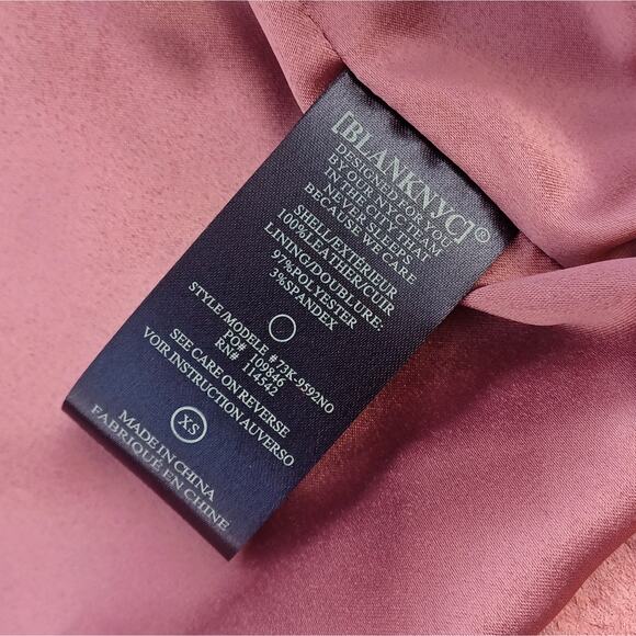 BlankNYC Dusty Rose Suede Moto Jacket  | Boho Luxe | Y2K Coquette Street Style - Picture 11 of 16